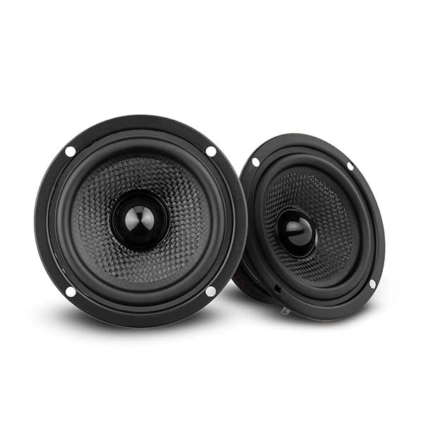 "Upgrade Your Car Audio with DS18 ZXI-354 3.5" Kevlar Cone Speakers - 120W Horn Woofer Pair"