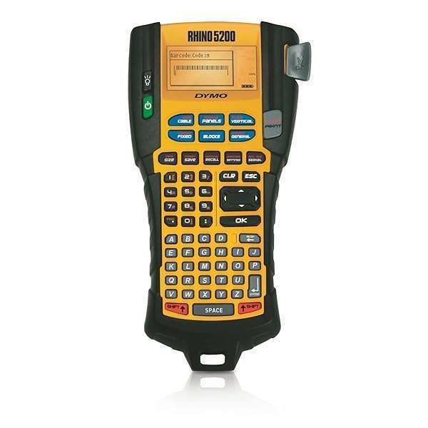 DYMO Rhino 5200 Industrial Label Maker: Fast, Durable Labels with Time-Saving Hot Keys for Job Sites