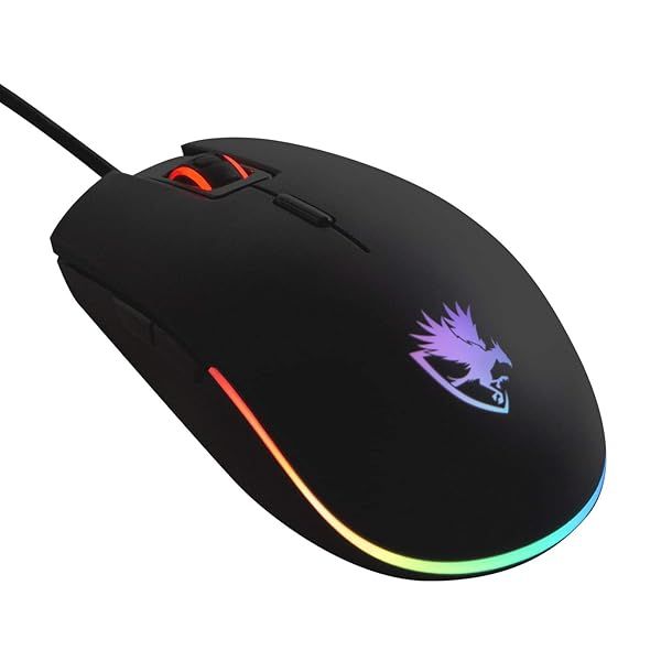 Digifast Nightfall NF24 RGB Gaming Mouse: 50M Clicks, 8 Buttons, Custom DPI for Windows PC Gamers