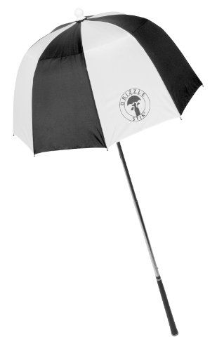 DrizzleStik H&H LLC Flex-Golf Club Umbrella - Stylish Black/White Design for Ultimate Protection