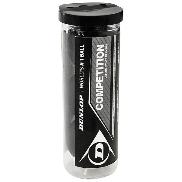Buy Dunlop Sports Competition Squash Balls - 3-Ball Tube for Ultimate Performance