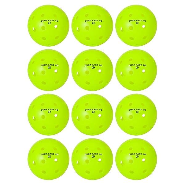 Buy Dura Fast 40 Pickleballs - USAPA Approved Neon Balls, 12-Pack for Outdoor Play | Official PPA Tour Ball