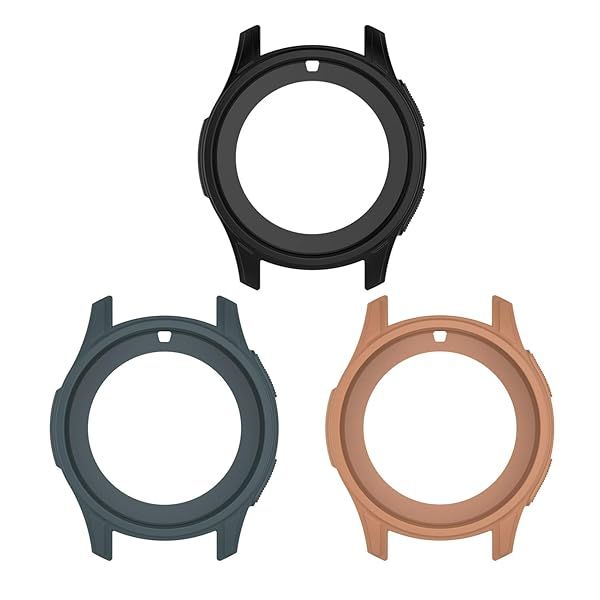 ECSEM 3-Pack Colorful Shock-Proof Case for Samsung Galaxy Watch 42mm - Slim Designer Sleeve Protector for SM-R810/SM-R815