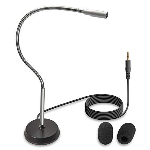 ECS WordSeeker Professional Gooseneck Conference Microphone Adjustable Podium Mic Heavy Duty Stainless Steel Neck 3.5 mm