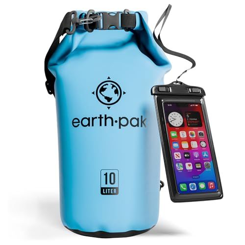 Earth Pak Waterproof Dry Bag: Ultimate Roll Top Backpack for Kayaking & Gear Protection with Phone Case