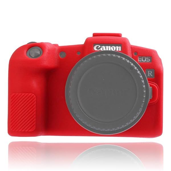 Easy Hood Camera Case for Canon EOS RP - Anti-Scratch Silicone Protective Cover (Red)