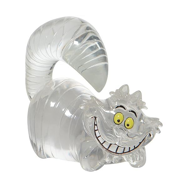 Enesco Disney Showcase Alice in Wonderland Cheshire Cat Miniature Figurine, 2.76 Inch, Clear