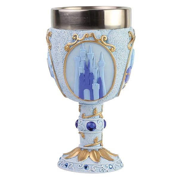 Enesco Disney Cinderella Castle Goblet Cup - Decorative Chalice for Collectors | Multicolor