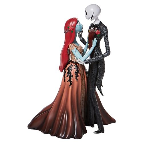 Enesco Disney Showcase Jack & Sally Figurine - Handcrafted Nightmare Before Christmas Collectible Home Decor (9.5 Inch)