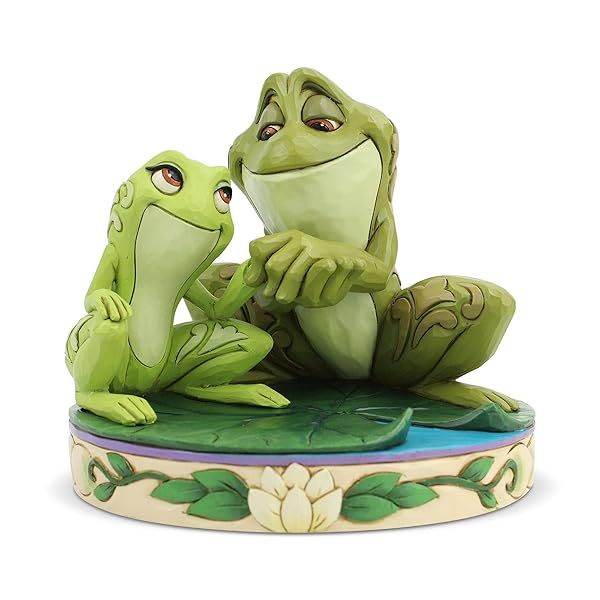 "Enesco Disney Traditions Tiana & Naveen Figurine - Handcrafted 4.5" Collectible Home Decor"