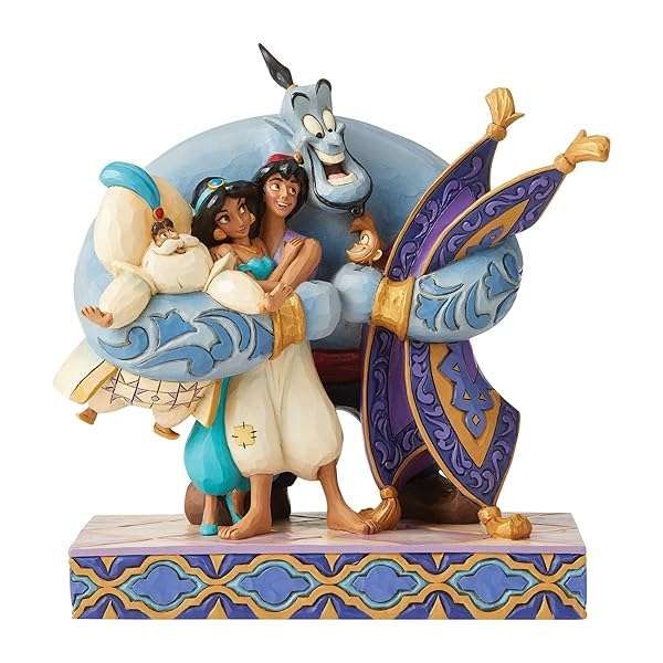 Enesco Disney Traditions Jim Shore Aladdin Group Hug Figurine - 7.87 Inch Multicolor Collectible