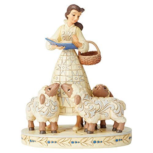 Enesco Disney Traditions Jim Shore Belle Figurine - 8.3 Inch Cream & Brown Woodland Decor
