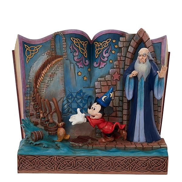 Enesco Disney Traditions Jim Shore Fantasia Sorcerer Mickey Figurine - 6.75 Inch Multicolor Collectible