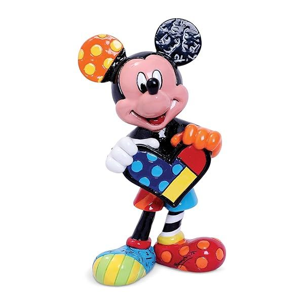 Enesco Disney by Britto Mickey Mouse Miniature Figurine, 3.54 Inch, Multicolor,6006085