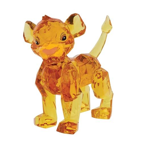 Enesco Facets Disney Lion King Simba Figurine - 3.6 Inch Collectible, Perfect Gift for Fans