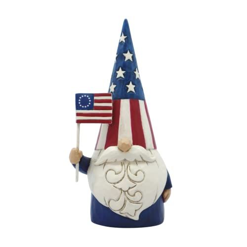 Enesco Jim Shore Patriotic Gnome Figurine - 5.5 Inch Heartwood Creek Collectible