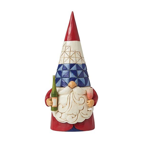 Enesco Jim Shore Heartwood Creek Gnomes Around The World French Figurine, 5.5 Inch, Multicolor