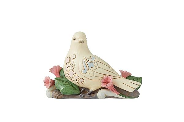 Shop Enesco Jim Shore Heartwood Creek White Dove Bird Figurine - 4.5 Inch Multicolor Collectible