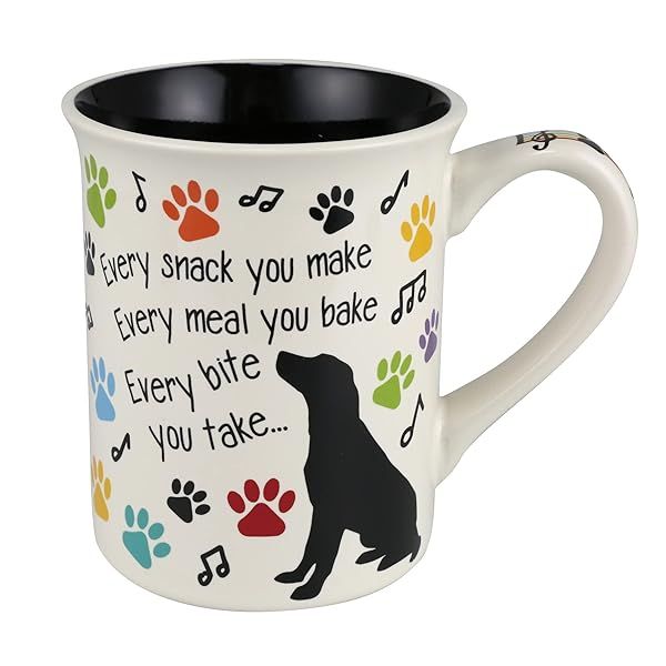 Enesco Our Name is Mud Dog Coffee Mug - 16oz Multicolor Snack Mug for Pet Lovers