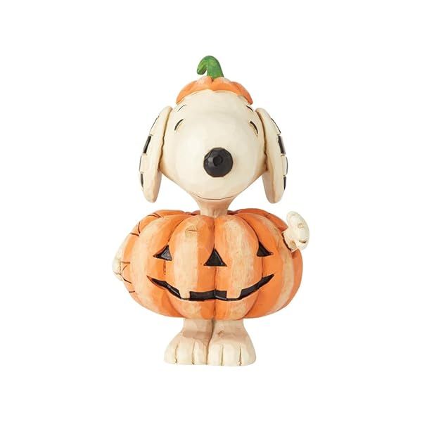 "Enesco Peanuts Halloween Snoopy Pumpkin Figurine - 3.5" Handcrafted Collectible Decor"