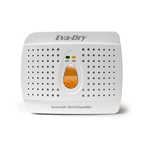 Eva-Dry E-333 Wireless Mini Dehumidifier: Compact, Efficient & White Design for Home & Travel