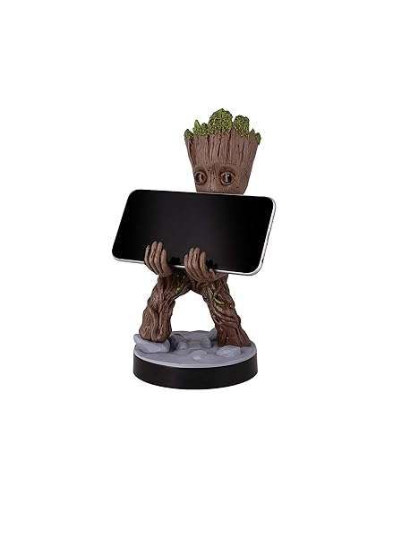 Exquisite Gaming Toddler Groot: Marvel Mobile Phone & Gaming Controller Holder - Original Cable Guys Stand