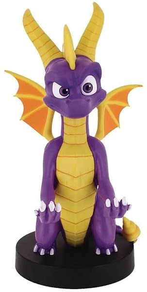Exquisite Gaming Spyro The Dragon: Mobile Phone & Controller Holder, Cable Guys Figure - Shop Now!