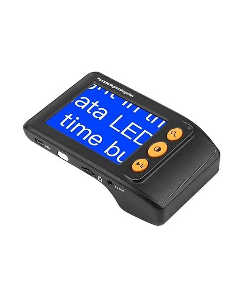 Eyoyo Portable Digital Video Magnifier 35 Inch LCD Low Vision Aid 2x to 25x Zoom with Foldable Handle for Easy Reading