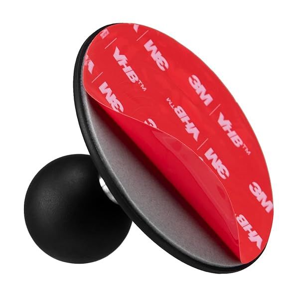 "FANAUE Flex Adhesive Ball Base for RAM Mounts - 1" Motorcycle & Bike Phone Holder with Suction Cup for Car Dashboards"