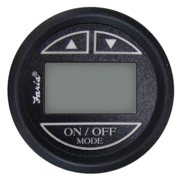 FARIA BEEDE 12850 Euro Depth Sounder with Transom Mounted Transducer - Black, 36