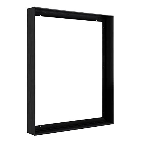 FOLKOR 24x36 Floating Frame for Canvas Art DIY Metal Floater Frame Black for Living Room Bedroom Kitchen Decor