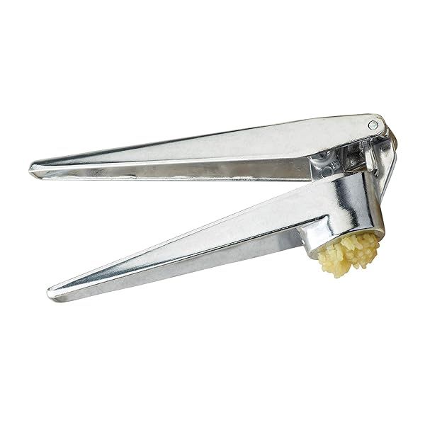 Fantes No-Peel Garlic Press: Self-Cleaning, 6.25-Inch Italian Kitchen Essential Since 1906
