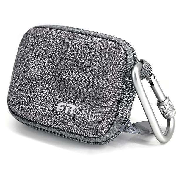 FiTSTILL Grey Weaving Mini Carrying Case for GoPro & Action Cameras - Hard Shell Travel Storage