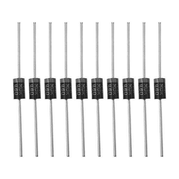 Fielect 20Pcs MUR460 Rectifier Diode 4A 600V Axial Electronic Silicon Diodes for Reliable Circuit Performance