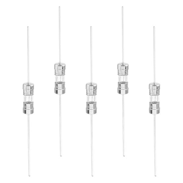 Fielect 20Pcs 10A Slow Blow Axial Lead Glass Tube Fuses 250V 3.6x10mm for Reliable Circuit Protection