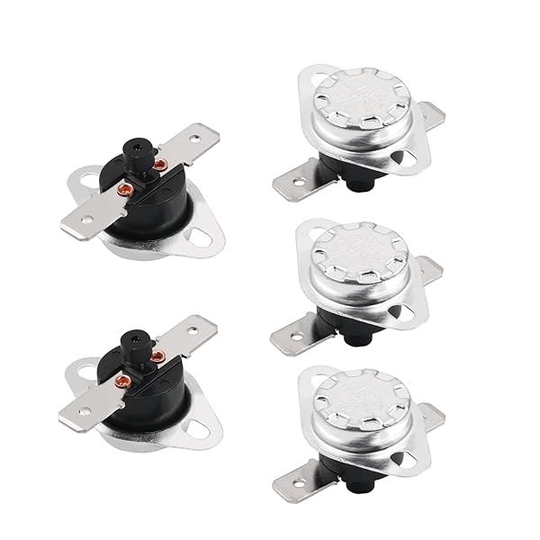 Fielect KSD301 5Pcs Thermostat 80C Normally Closed Thermal Switch Adjustable Snap Disc Temperature Control for Reliable Performance