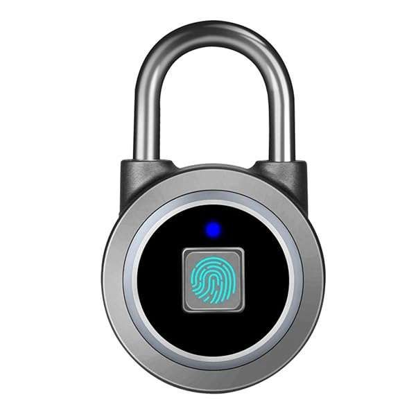 MEGAFEIS Smart Fingerprint Padlock: Keyless Bluetooth Lock for Gym, Bike, and Locker - Water Resistant & Mobile App Compatible