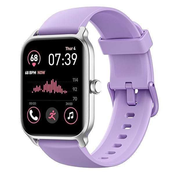 "Fitpolo Smart Watch: Alexa-Enabled 1.8" Fitness Tracker for Men & Women - Waterproof, 105+ Sports Modes, Heart Rate & Sleep Monitor"