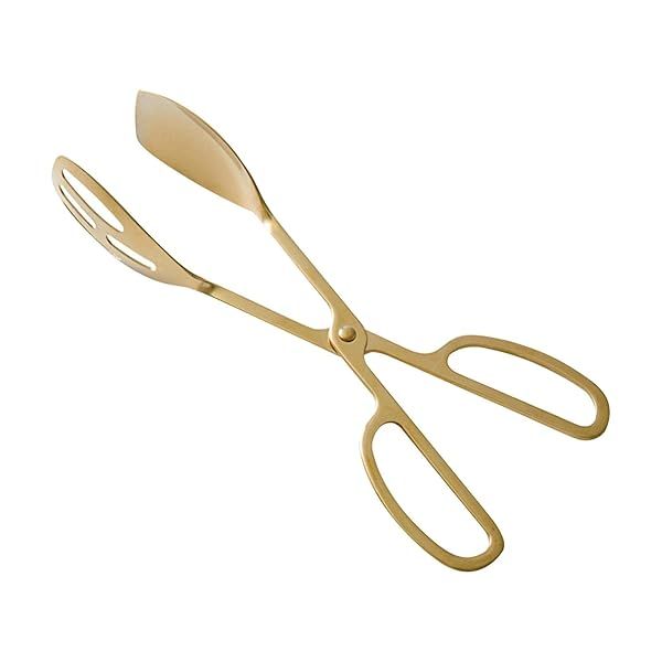 Premium Stainless Steel Food Tongs for Cooking, BBQ, Salad & Serving - Versatile Kitchen Scissors Tongs