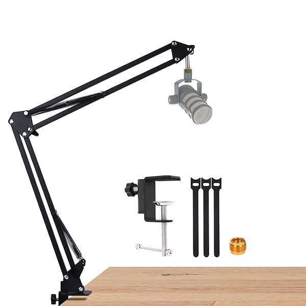 Rode PodMic Boom Arm & Desk Stand: Perfect for Podcasts, Gaming & Recording
