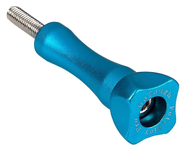 Fotodiox GoTough 45mm Blue Thumbscrew for GoPro HERO3 to HERO7 - Durable 2-Prong Mounting Solution
