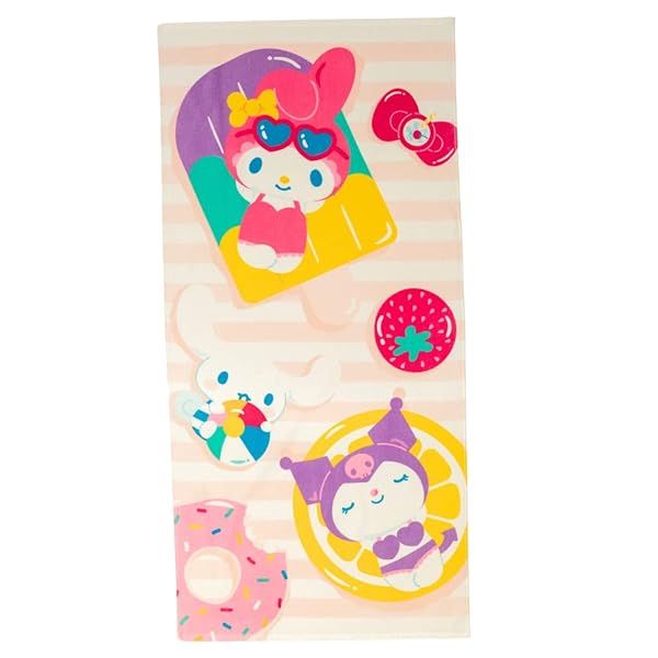 Franco My Melody Super Soft Cotton Towel - 60x30 in Official Beach & Pool Essential