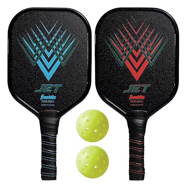 Franklin Sports Pickleball Starter Set: 2 Paddles & 2 X-40 Balls - USAPA Approved for Ultimate Fun!