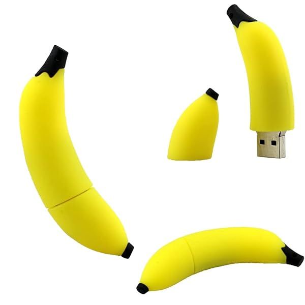 Funny Banana Flash Drive 16GB Novelty USB Drive Unique Thumbdrive for Fun Storage