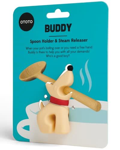 Funny Spoon Holder by OTOTO: Unique Spoon Rest & Cool Kitchen Gadget for Fun Cooking Gifts