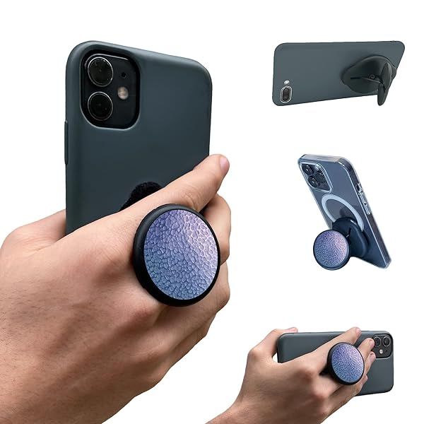 G-Hold Phone Holder & Stand: Ergonomic, Adjustable, Rotating Grip for All Phones & Cases - Perfect for Wireless Charging!