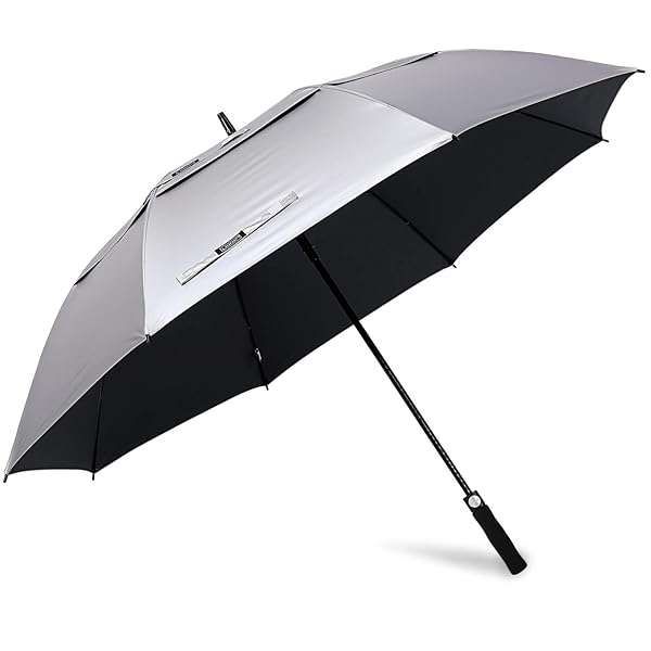 G4Free 62-Inch Golf Umbrella: UV Protection, Auto Open, Windproof Double Canopy for Sun & Rain