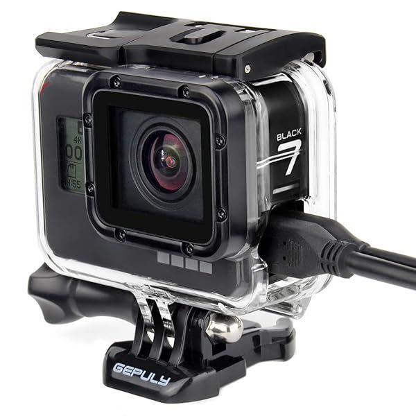 GEPULY Skeleton Housing Case for GoPro Hero 7/6/5/2018 - Enhanced Audio & Heat Dissipation