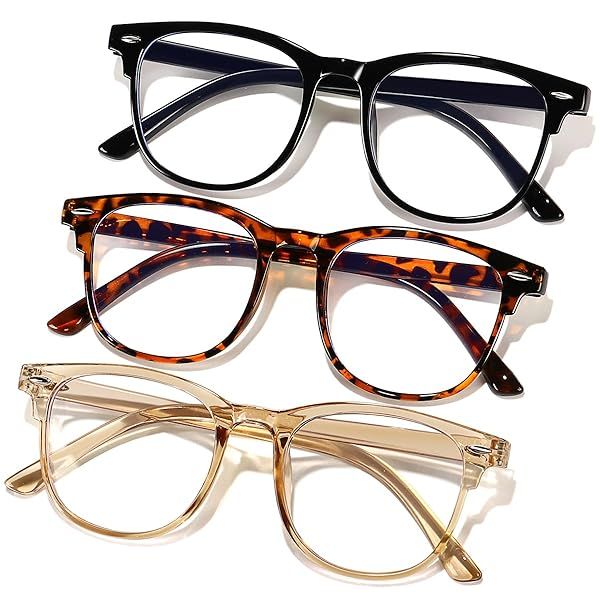 GFUIARA Blue Light Blocking Glasses for Men and Women Fashion Square Design for Computer TV Phones and Gaming