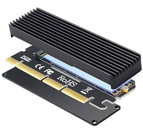 Upgrade Your Storage: GODSHARK NVME Adapter with Heat Sink for M.2 SSD - Compatible with Windows XP, 7, 8, 10